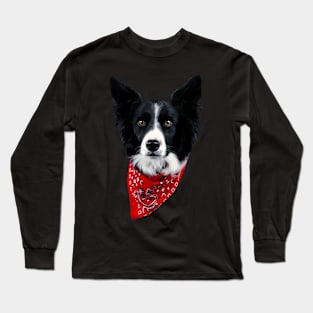 Collie Couture Border, Stylish Statement Tee for Dog Lovers Long Sleeve T-Shirt